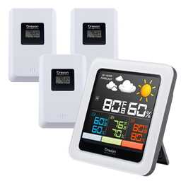 Oregon Scientific RAR502SX Multi-Zone Home Climate Control Wireless Weather Station - Color LCD Display