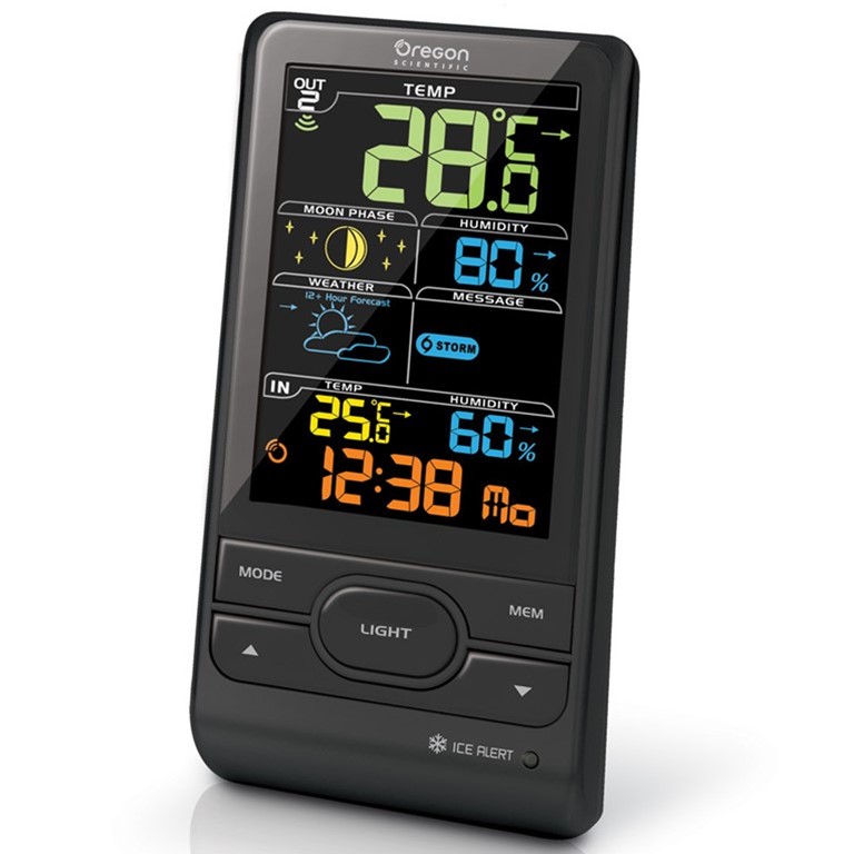Oregon Scientific BAR208S-CA-OEM Color LCD Weather Station Display - Not In  Retail Packaging