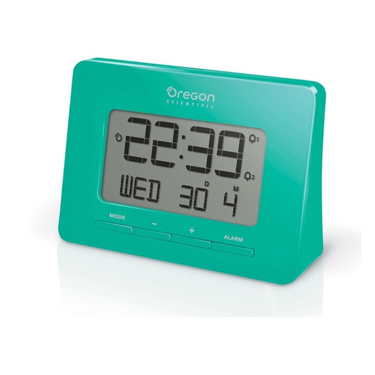 Oregon Scientific RM938-GR Atomic Digital Alarm Clock with Dual Alarm - Green