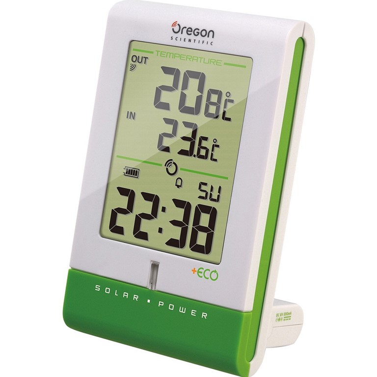 Oregon Scientific RMR331ESA Eco Solar Clock with Temperature