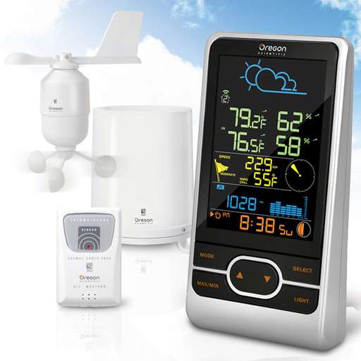Oregon Scientific WMR86NS / WMR86NSA Backyard Pro Home Wireless Weather Station - Color LCD Screen - Home Weather Station