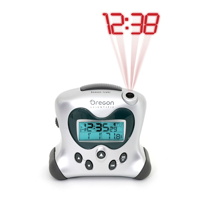 Oregon Scientific RM313PNA Projection Atomic Alarm Clock with Indoor Temperature