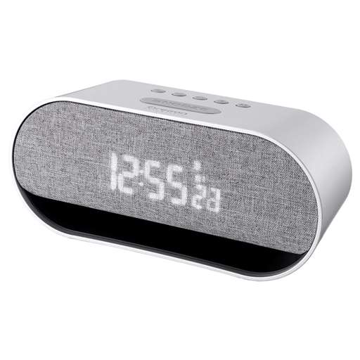 Oregon Scientific CIR600 Resonance Music LED Digital Alarm Clock with Stereo Bluetooth Speaker