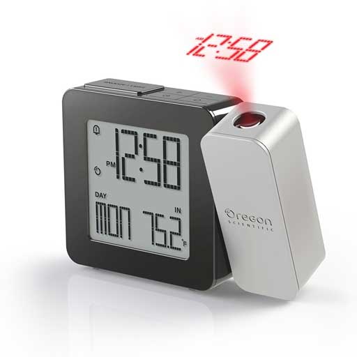 Oregon Scientific RM338PA-G PROJI Projection Clock with Dual Alarm - Gray